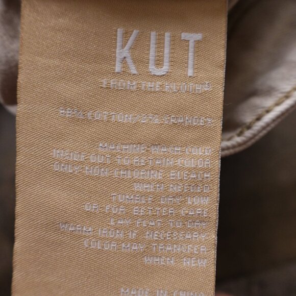 Kut from the Kloth jeans Christine Straight Leg women's 10 cream - Picture 15 of 15